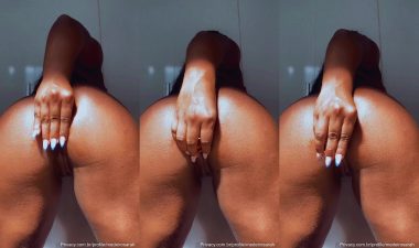 Acompanhante Sarah Medeiros nua socando plug no cu