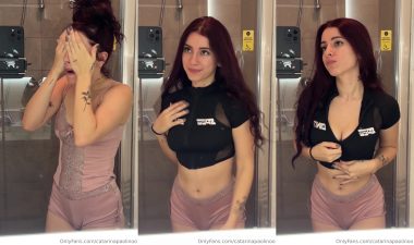 Catarina Paolino privacy de babydoll toda linda e sensual
