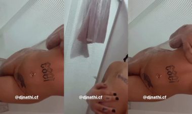Dj Nathi pelada no chuveiro no pornô privacy