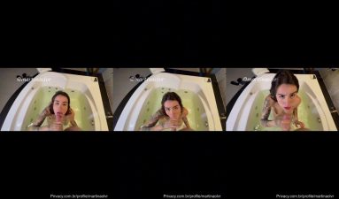 Martina Oliveira boquete guloso dentro da banheira