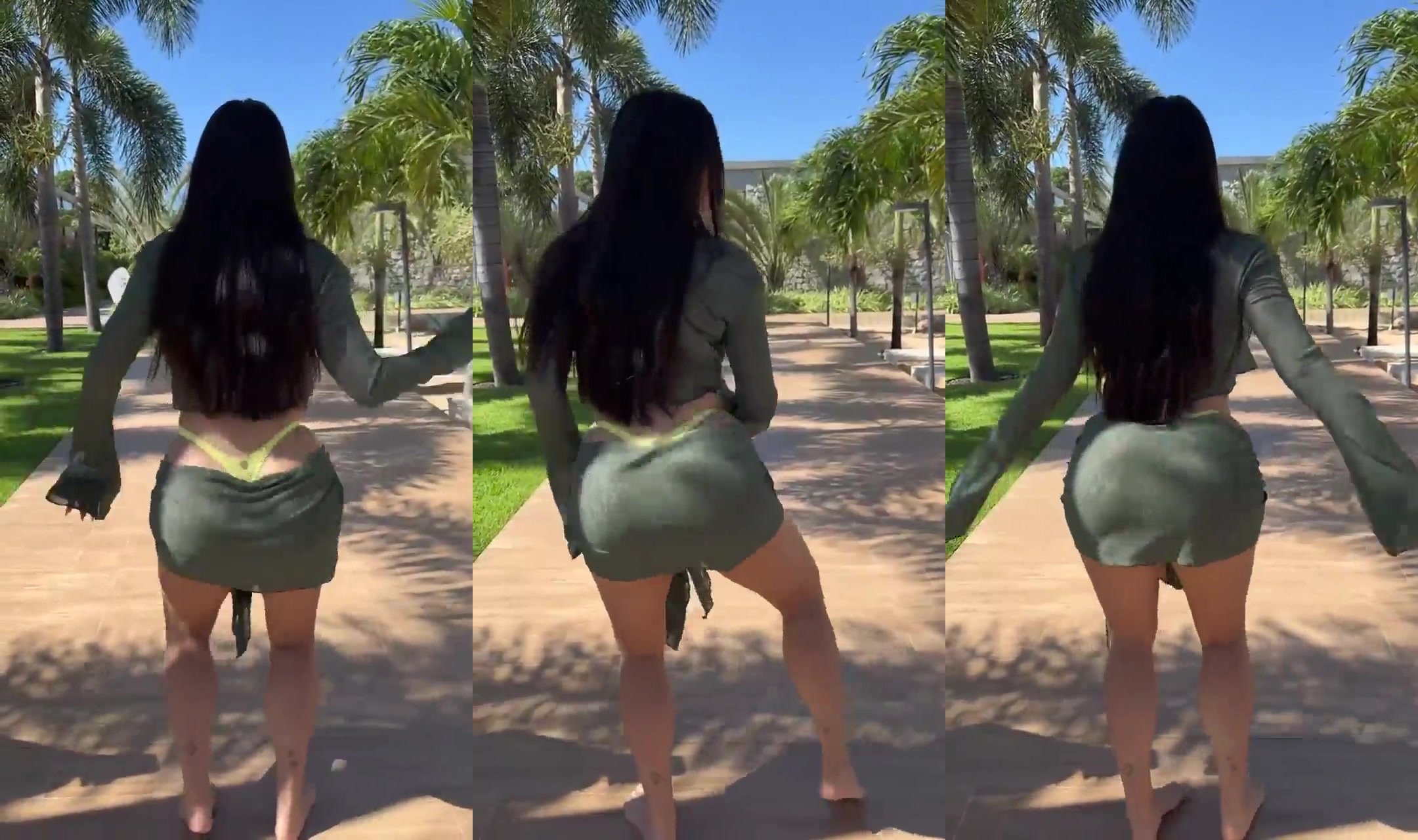 Tainá Costa dançando sua bunda grande e gostosa