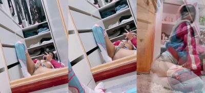 Vazado da Yasmim Cat mostrando a bucetinha em vídeo amador