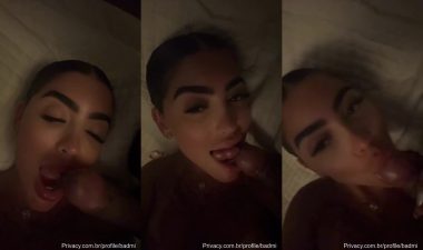 Vídeo novo da Mc Mirella fazendo boquete delicioso