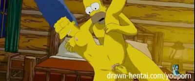 Hentai Marge e Homer Simpson fodendo